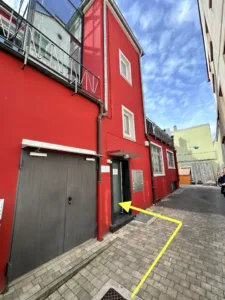 Eingang meiner Praxis in der Ritterstrasse 22 , Kitzingen