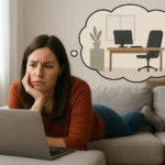 Frau hat Montagsangst